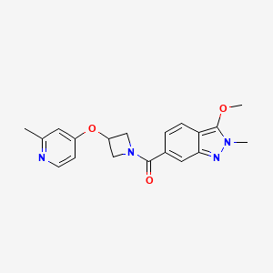 3-methoxy-2-methyl-6-{3-[(2-methylpyridin-4-yl)oxy]azetidine-1-carbonyl}-2H-indazole