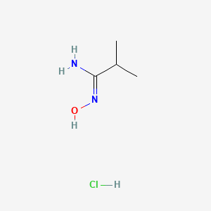 molecular formula C4H11ClN2O B12272472 N-Hydroxyisobutyrimidamide Hydrochloride 