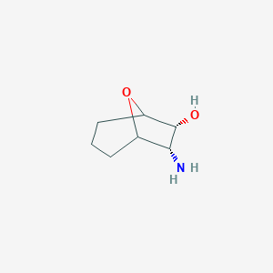 molecular formula C7H13NO2 B12272473 (6R,7S)-7-amino-8-oxabicyclo[3.2.1]octan-6-ol 