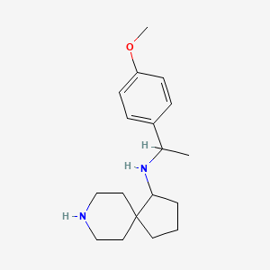 (1R)-N-[(1R)-1-(4-methoxyphenyl)ethyl]-8-azaspiro[4.5]decan-1-amine