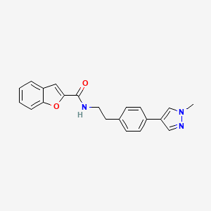 N-{2-[4-(1-methyl-1H-pyrazol-4-yl)phenyl]ethyl}-1-benzofuran-2-carboxamide