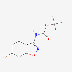 tert-butyl N-(6-bromo-3a,4,5,6,7,7a-hexahydro-1,2-benzoxazol-3-yl)carbamate