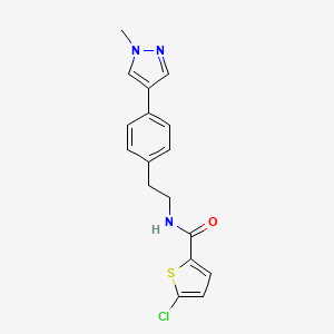 5-chloro-N-{2-[4-(1-methyl-1H-pyrazol-4-yl)phenyl]ethyl}thiophene-2-carboxamide