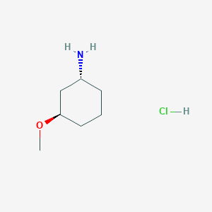 molecular formula C7H16ClNO B12272583 trans-3-Methoxycyclohexanamine;hydrochloride 