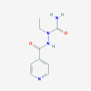 molecular formula C9H12N4O2 B12272589 n-Ethyl-2-(pyridin-4-ylcarbonyl)hydrazinecarboxamide 