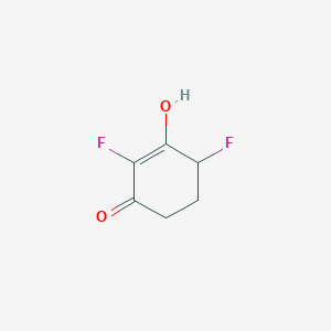 molecular formula C6H6F2O2 B12272599 2,6-Difluoro-3-hydroxycyclohex-2-en-1-one 