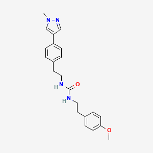 1-[2-(4-methoxyphenyl)ethyl]-3-{2-[4-(1-methyl-1H-pyrazol-4-yl)phenyl]ethyl}urea