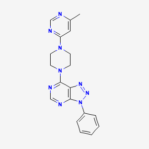 4-methyl-6-(4-{3-phenyl-3H-[1,2,3]triazolo[4,5-d]pyrimidin-7-yl}piperazin-1-yl)pyrimidine