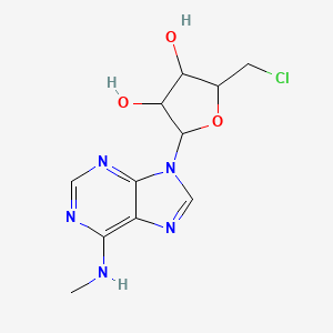 molecular formula C11H14ClN5O3 B12272643 Adenosine, 5'-chloro-5'-deoxy-N-methyl- 