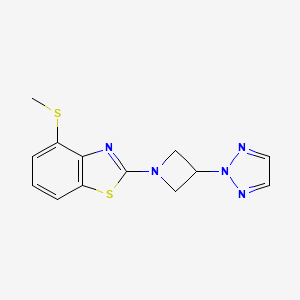 4-(methylsulfanyl)-2-[3-(2H-1,2,3-triazol-2-yl)azetidin-1-yl]-1,3-benzothiazole