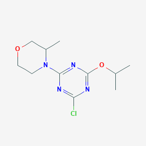 2-Chloro-4-(3-methylmorpholin-4-yl)-6-(propan-2-yloxy)-1,3,5-triazine