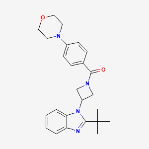 2-tert-butyl-1-{1-[4-(morpholin-4-yl)benzoyl]azetidin-3-yl}-1H-1,3-benzodiazole