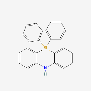 molecular formula C24H19NSi B12272707 10,10-Diphenyl-5,10-dihydrodibenzo[b,e][1,4]azasiline 