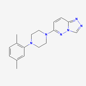 molecular formula C17H20N6 B12272752 1-(2,5-Dimethylphenyl)-4-{[1,2,4]triazolo[4,3-b]pyridazin-6-yl}piperazine 