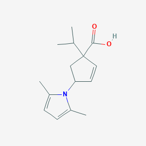 (1S,4S)-4-(2,5-diMethyl-1H-pyrrol-1-yl)-1-(propan-2-yl)cyclopent-2-ene-1-carboxylic acid