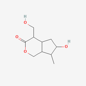 molecular formula C10H16O4 B12272852 (-)-4-epi-Alyxialactone 