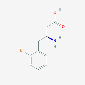 molecular formula C10H12BrNO2 B12272875 (3S)-3-amino-4-(2-bromophenyl)butanoic Acid 