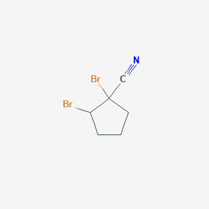 1,2-Dibromo-cyclopentanecarbonitrile