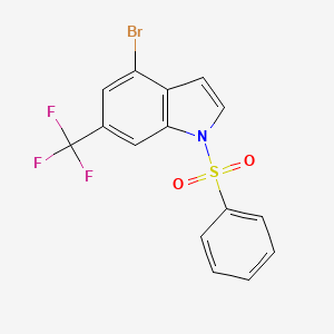 4-Bromo-1-(phenylsulfonyl)-6-(trifluoromethyl)-1H-indole