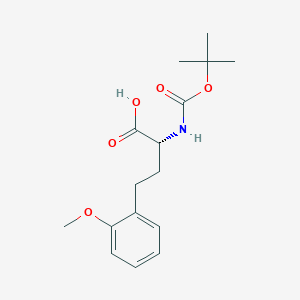 molecular formula C16H23NO5 B12272938 N-Boc-2-methoxy-D-homophenylalanine 