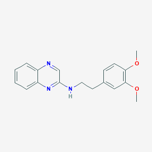 N-[2-(3,4-dimethoxyphenyl)ethyl]quinoxalin-2-amine