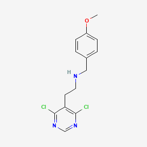 [2-(4,6-Dichloro-pyrimidin-5-yl)-ethyl]-(4-methoxy-benzyl)-amine