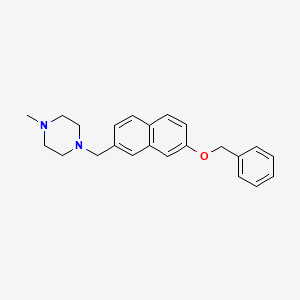 1-((6-(Benzyloxy)naphthalen-3-yl)methyl)-4-methylpiperazine