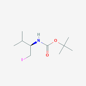 molecular formula C10H20INO2 B12273015 (R)-tert-Butyl (1-iodo-3-methylbutan-2-yl)carbamate 