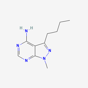 molecular formula C10H15N5 B12273026 3-Butyl-1-methylpyrazolo[3,4-d]pyrimidin-4-amine 