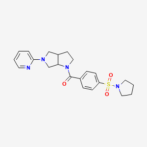 2-{1-[4-(Pyrrolidine-1-sulfonyl)benzoyl]-octahydropyrrolo[2,3-c]pyrrol-5-yl}pyridine