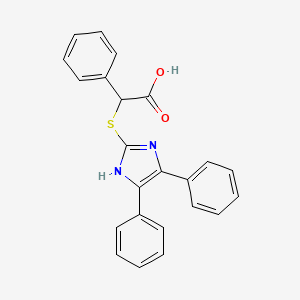 2-[(4,5-diphenyl-1H-imidazol-2-yl)sulfanyl]-2-phenylacetic acid