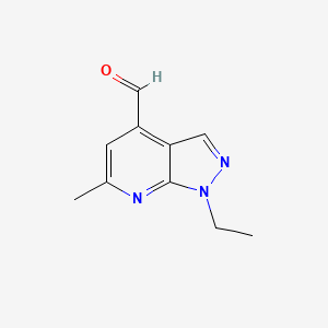 1-ethyl-6-methyl-1H-pyrazolo[3,4-b]pyridine-4-carbaldehyde