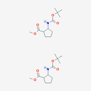 molecular formula C24H42N2O8 B12273073 Methylcis-2-(Boc-amino)cyclopentanecarboxylate 