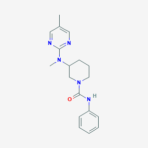 3-[methyl(5-methylpyrimidin-2-yl)amino]-N-phenylpiperidine-1-carboxamide