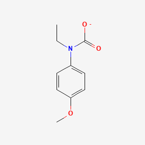 molecular formula C10H12NO3- B12273127 Carbamic acid,N-(4-methoxyphenyl)-,ethyl ester 