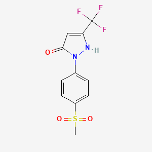 2-(4-Methanesulfonyl-phenyl)-5-trifluoromethyl-2H-pyrazol-3-OL