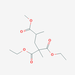 molecular formula C13H22O6 B12273165 2,2-Diethyl 4-Methyl Pentane-2,2,4-tricarboxylate 