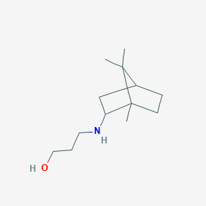 molecular formula C13H25NO B12273173 3-({1,7,7-Trimethylbicyclo[2.2.1]heptan-2-yl}amino)propan-1-ol 