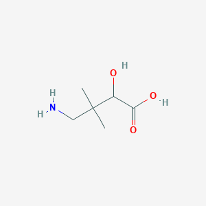 molecular formula C6H13NO3 B12273174 4-Amino-2-hydroxy-3,3-dimethylbutanoic acid CAS No. 70510-40-6