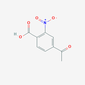 molecular formula C9H7NO5 B12273183 4-Acetyl-2-nitrobenzoic acid 