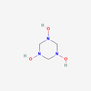 molecular formula C3H9N3O3 B1227321 1,3,5-Triazinane-1,3,5-triol 