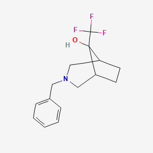 3-Benzyl-8-(trifluoromethyl)-3-azabicyclo[3.2.1]octan-8-ol