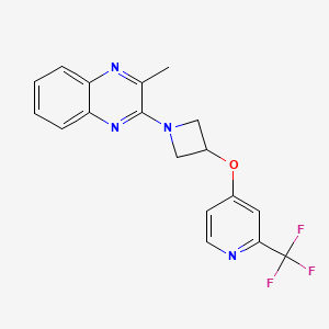 2-Methyl-3-(3-{[2-(trifluoromethyl)pyridin-4-yl]oxy}azetidin-1-yl)quinoxaline