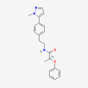 N-{2-[4-(1-methyl-1H-pyrazol-5-yl)phenyl]ethyl}-2-phenoxypropanamide