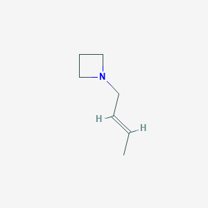 molecular formula C7H13N B12273234 1-But-2-enylazetidine 