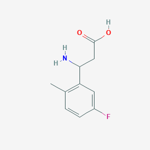 (3S)-3-amino-3-(5-fluoro-2-methylphenyl)propanoic acid