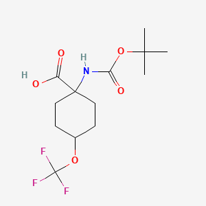 1-(Tert-butoxycarbonylamino)-4-(trifluoromethoxy)cyclohexanecarboxylic acid