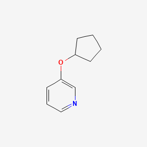 molecular formula C10H13NO B12273255 3-(Cyclopentyloxy)pyridine 