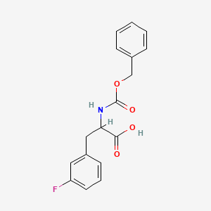 molecular formula C17H16FNO4 B12273290 2-{[(Benzyloxy)carbonyl]amino}-3-(3-fluorophenyl)propanoic acid 