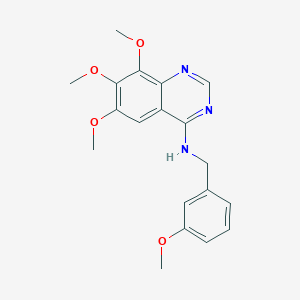 6,7,8-Trimethoxy-n-[(3-methoxyphenyl)methyl]-4-quinazolinamine